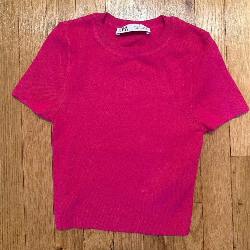 Zara Hot Pink Shirt